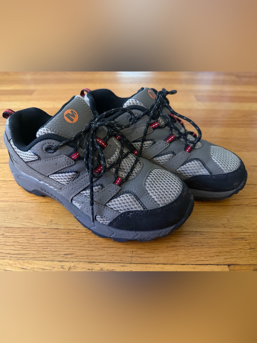 Merrell Moab 2 Low Lace Boys Size 5.5 Youth Hiking Shoes Waterproof